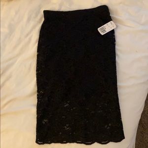 Forever 21 - Black lace midi skirt